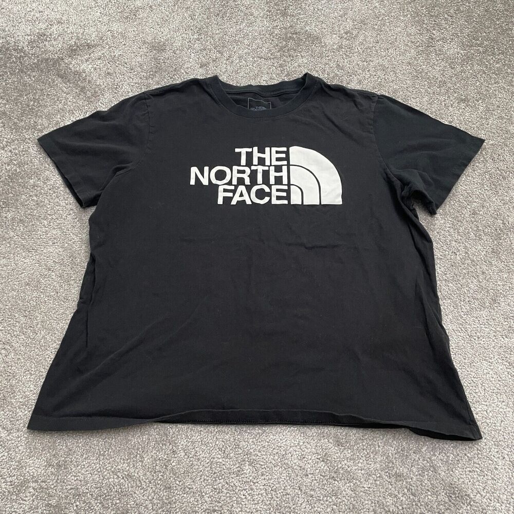 The North Face Graphic T-Shirt Womens XL Black Short Sleeve Crew Neck Casual Tee